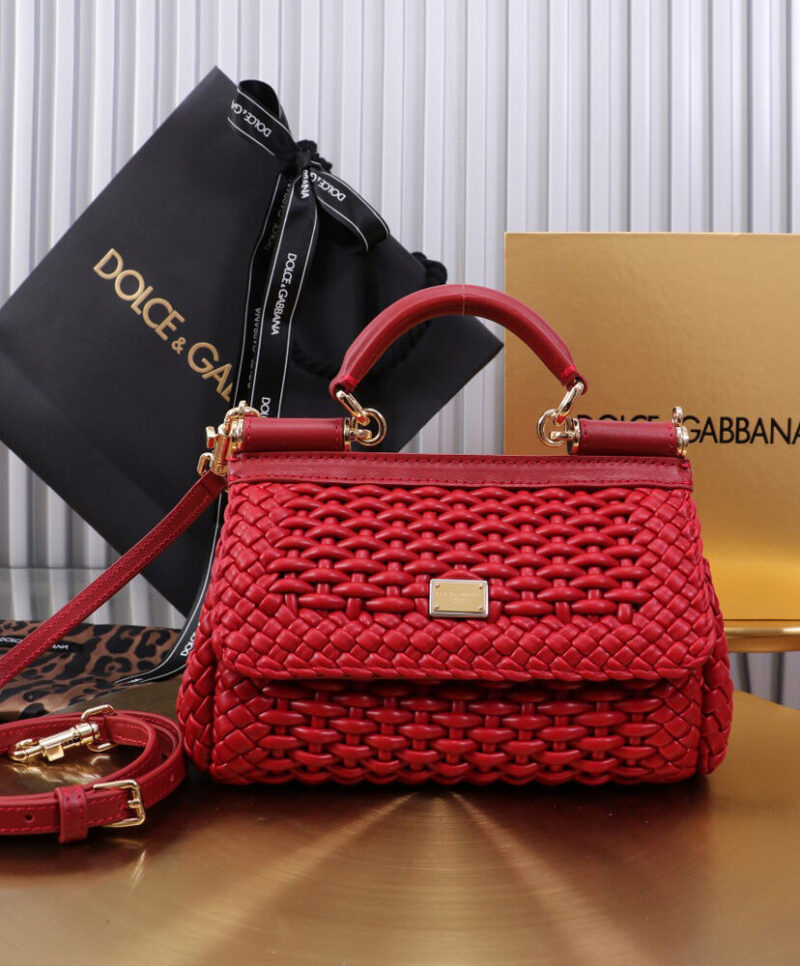 Dolce Gabbana Medium Sicily Handbag Red