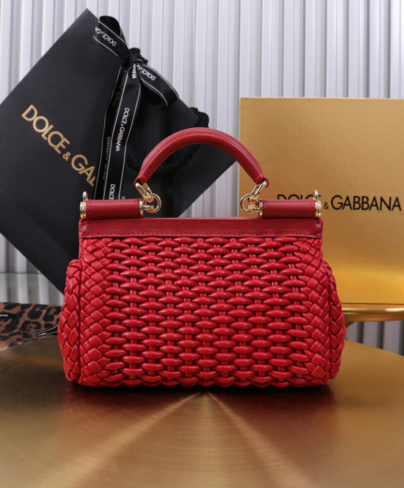 Dolce Gabbana Medium Sicily Handbag Red