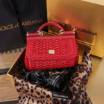 Dolce Gabbana Medium Sicily Handbag Red