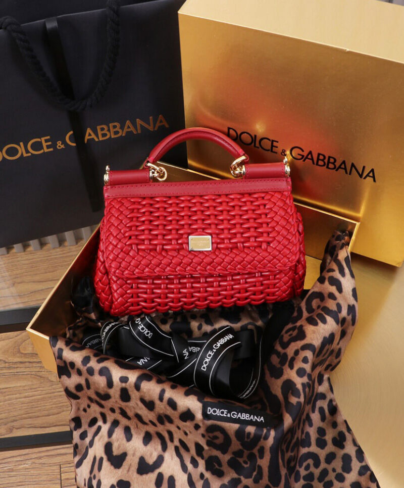 Dolce Gabbana Medium Sicily Handbag Red