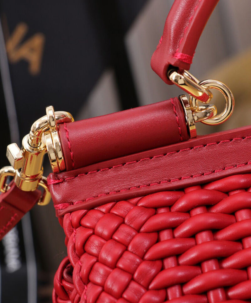 Dolce Gabbana Medium Sicily Handbag Red
