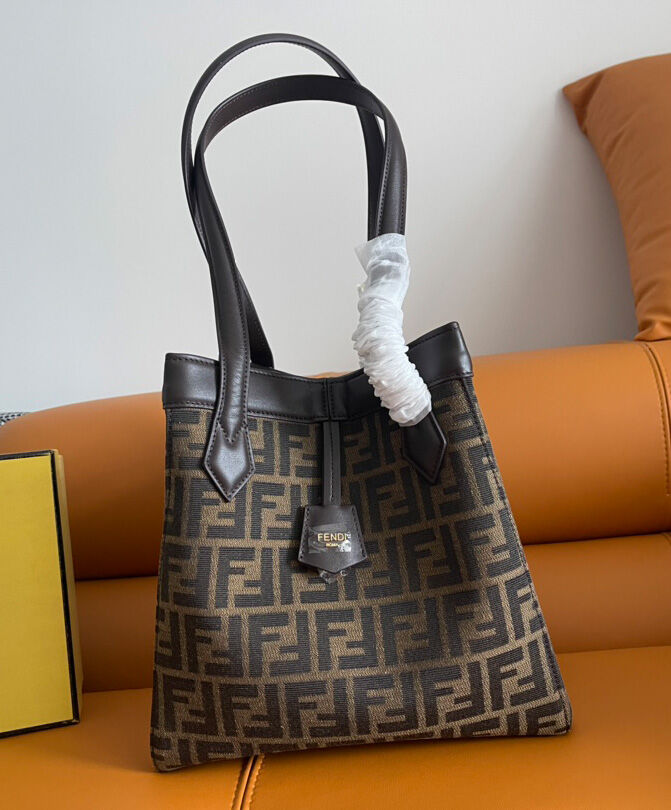 Fendi Origami Medium 8BH414 Dark Coffee