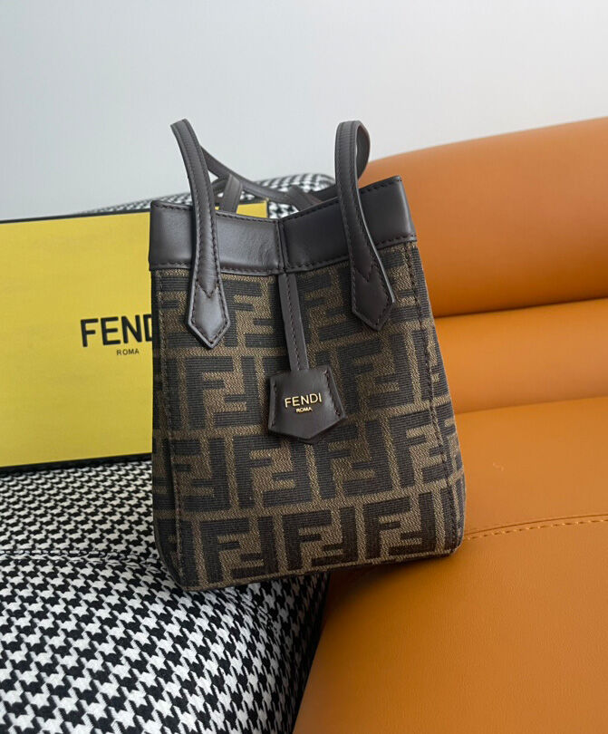 Fendi Origami Mini 8BS083 Dark Coffee