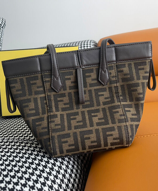 Fendi Origami Mini 8BS083 Dark Coffee
