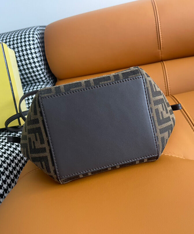 Fendi Origami Mini 8BS083 Dark Coffee