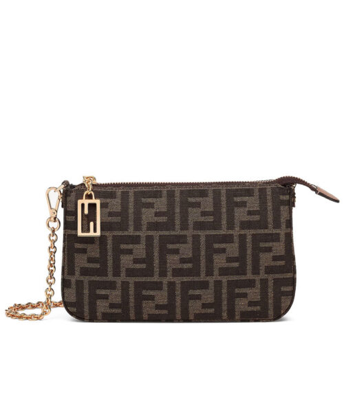 Fendi Baguette Pouch 8BS073 Coffee