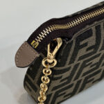 Fendi Baguette Pouch 8BS073 Coffee