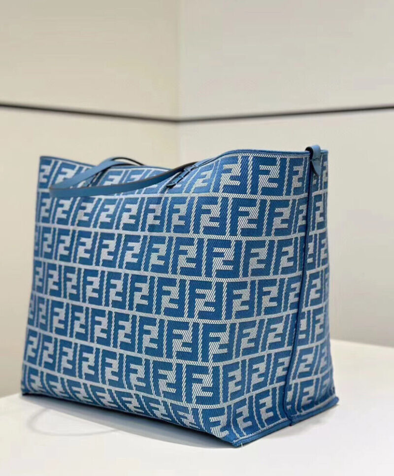Fendi Roll Large Tote Bag 8BH425 Blue