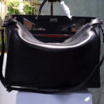 Fendi Peekaboo Fit Smooth black leather bag 7VA4069 Black