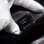Fendi Peekaboo Fit Smooth black leather bag 7VA4069 Black