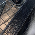 Givenchy Medium Antigona Soft Bag In Crocodile Effect Leather Black