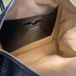 Givenchy Medium Antigona Soft Bag In Crocodile Effect Leather Black
