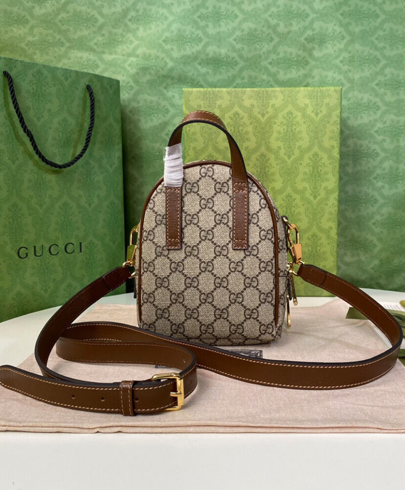 Gucci Multi-function Bag With Interlocking G 725654 Coffee