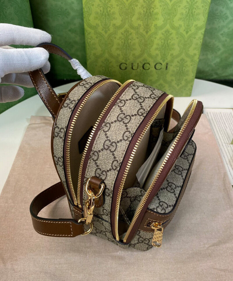 Gucci Multi-function Bag With Interlocking G 725654 Coffee
