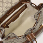 Gucci Backpack With Interlocking G 674147 Dark Coffee