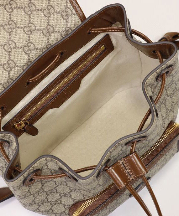 Gucci Backpack With Interlocking G 674147 Dark Coffee