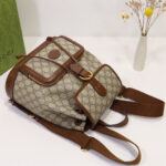 Gucci Backpack With Interlocking G 674147 Dark Coffee