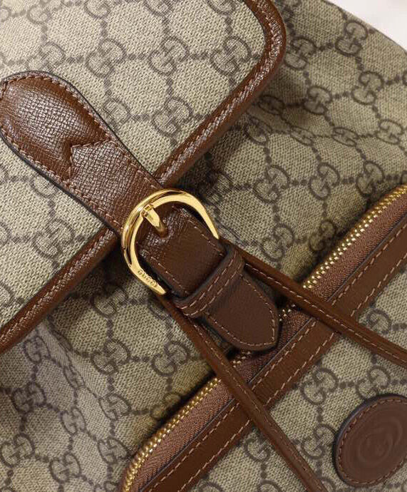 Gucci Backpack With Interlocking G 674147 Dark Coffee