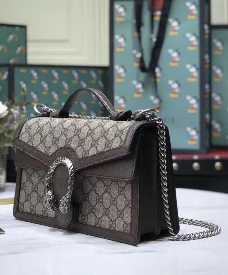 Gucci Dionysus GG top handle bag 621512 Dark Coffee