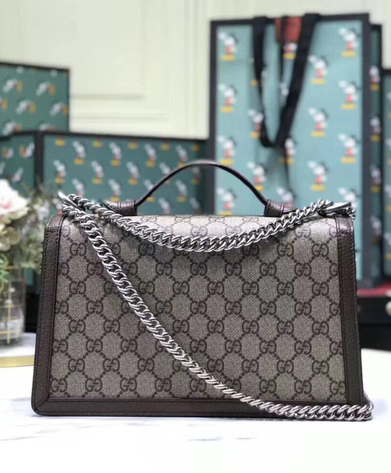 Gucci Dionysus GG top handle bag 621512 Dark Coffee