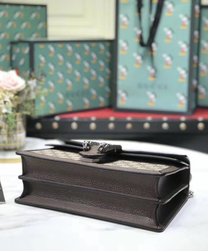 Gucci Dionysus GG top handle bag 621512 Dark Coffee