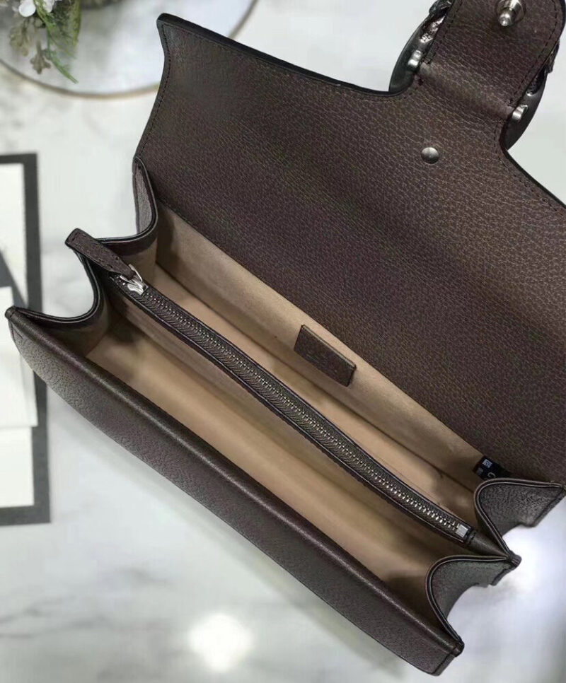 Gucci Dionysus GG top handle bag 621512 Dark Coffee