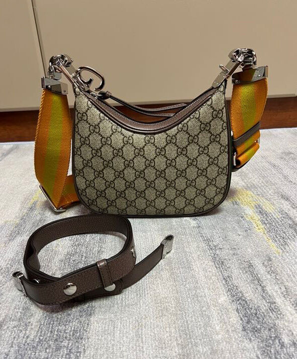 Gucci Attache Small Shoulder Bag 699409 Dark Coffee