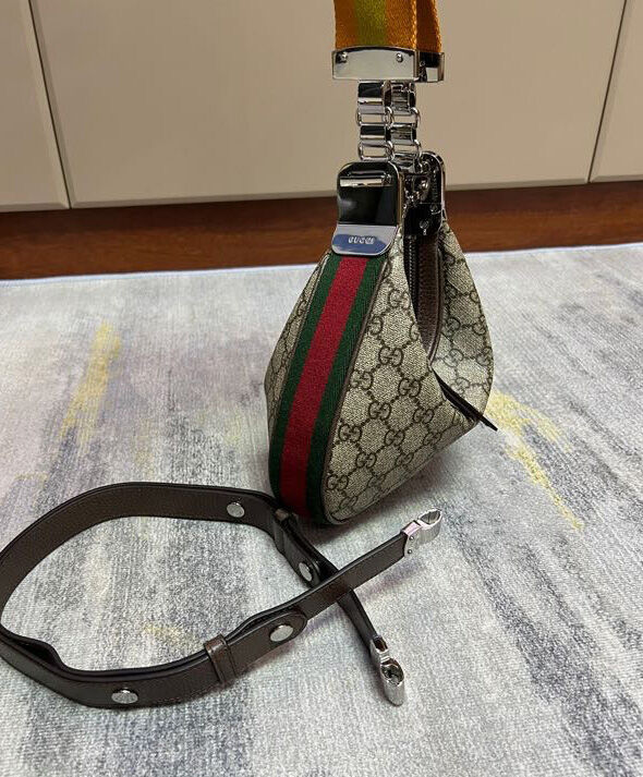 Gucci Attache Small Shoulder Bag 699409 Dark Coffee