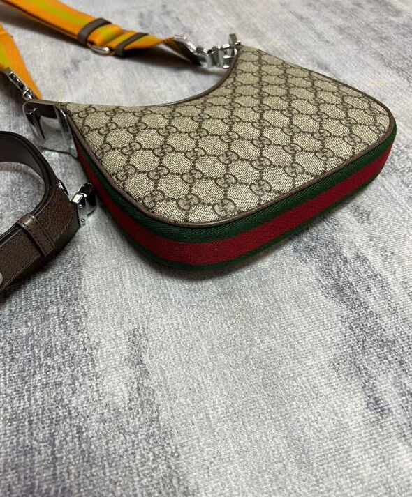 Gucci Attache Small Shoulder Bag 699409 Dark Coffee