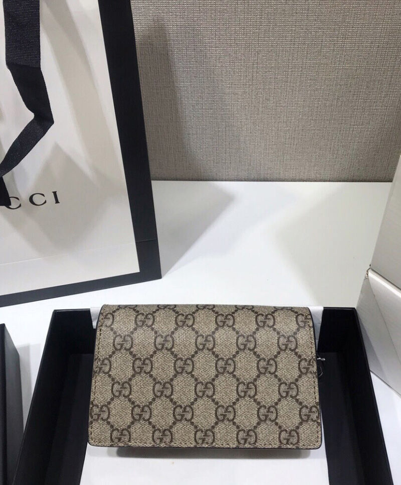 Gucci Dionysus GG Supreme super mini bag 476432 Apricot