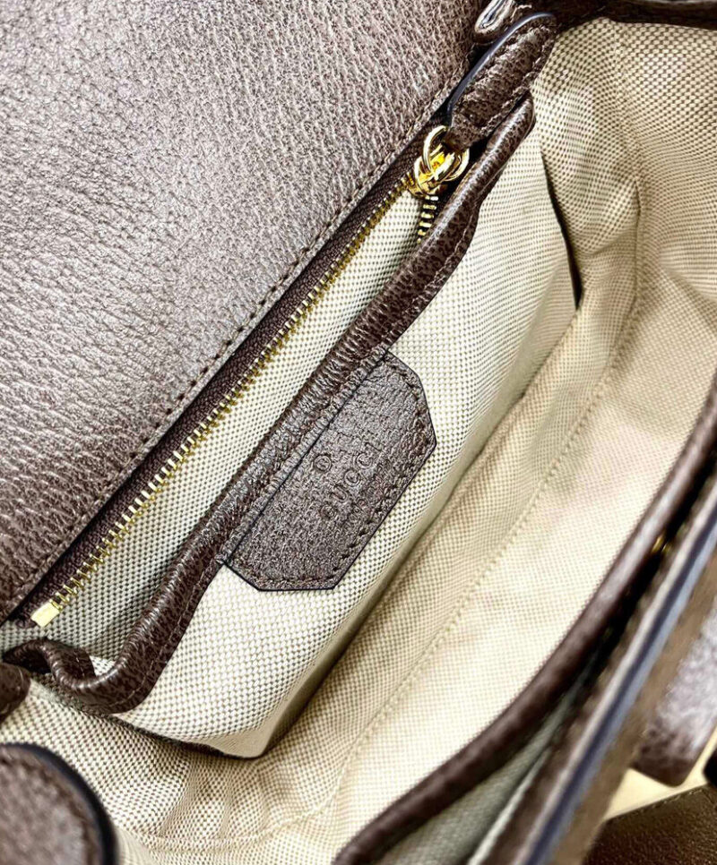 Gucci Small Jumbo GG Bag With Bamboo 675797 Dark Coffee