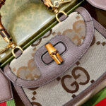Gucci Small Jumbo GG Bag With Bamboo 675797 Dark Coffee