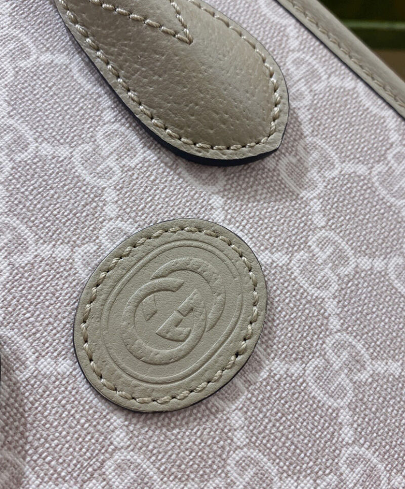 Gucci Mini Tote Bag With Interlocking G Cream