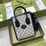 Gucci Mini Tote Bag With Interlocking G 671623 Dark Blue