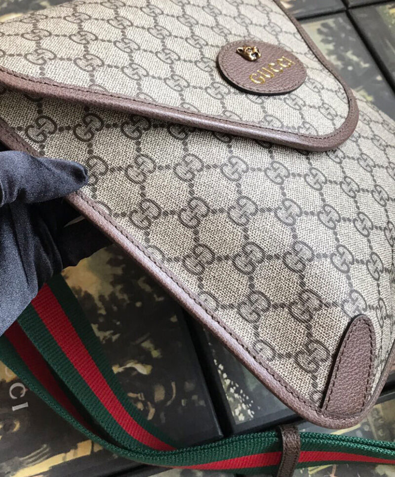 Gucci Neo Vintage GG Medium Messenger 598604 Dark Coffee