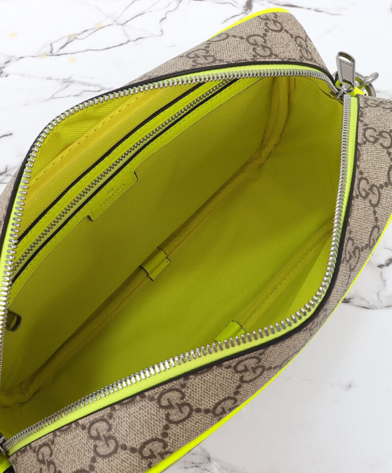 Gucci Medium Crossbody Bag With Print 839380 Green