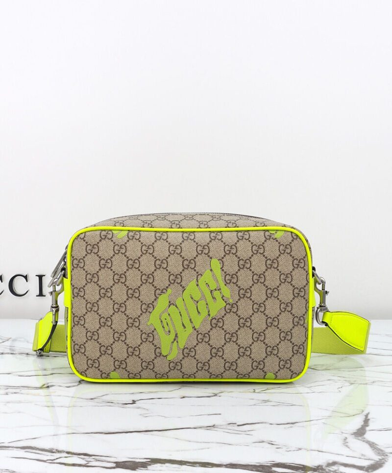 Gucci Medium Crossbody Bag With Print 839380 Green