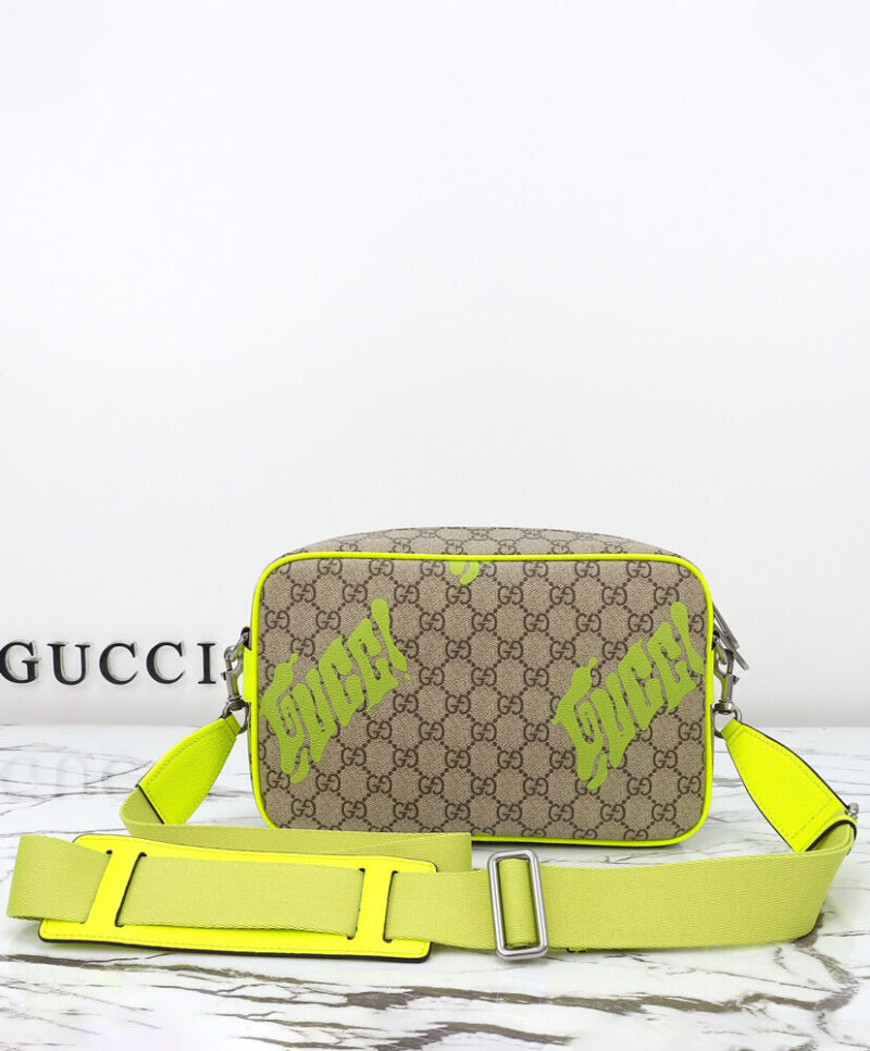 Gucci Medium Crossbody Bag With Print 839380 Green