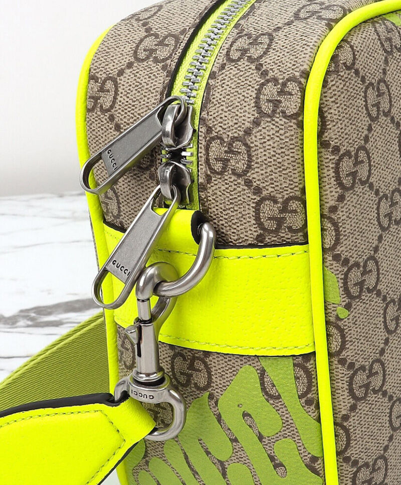 Gucci Medium Crossbody Bag With Print 839380 Green