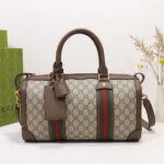 Gucci GG Webbing Small Travel Bag 645017 Dark Coffee