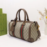 Gucci GG Webbing Small Travel Bag 645017 Dark Coffee