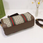 Gucci GG Webbing Small Travel Bag 645017 Dark Coffee