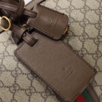 Gucci GG Webbing Small Travel Bag 645017 Dark Coffee