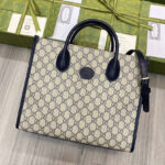 Gucci Small Tote Bag With Interlocking G 659983 Dark Blue