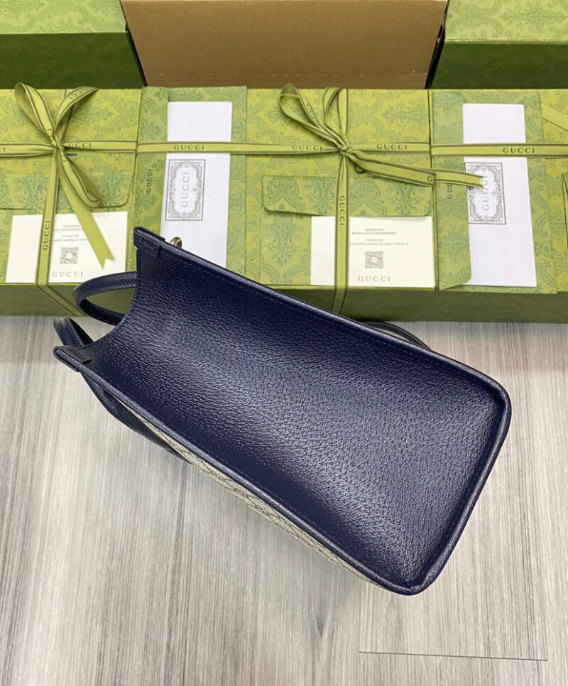 Gucci Small Tote Bag With Interlocking G 659983 Dark Blue