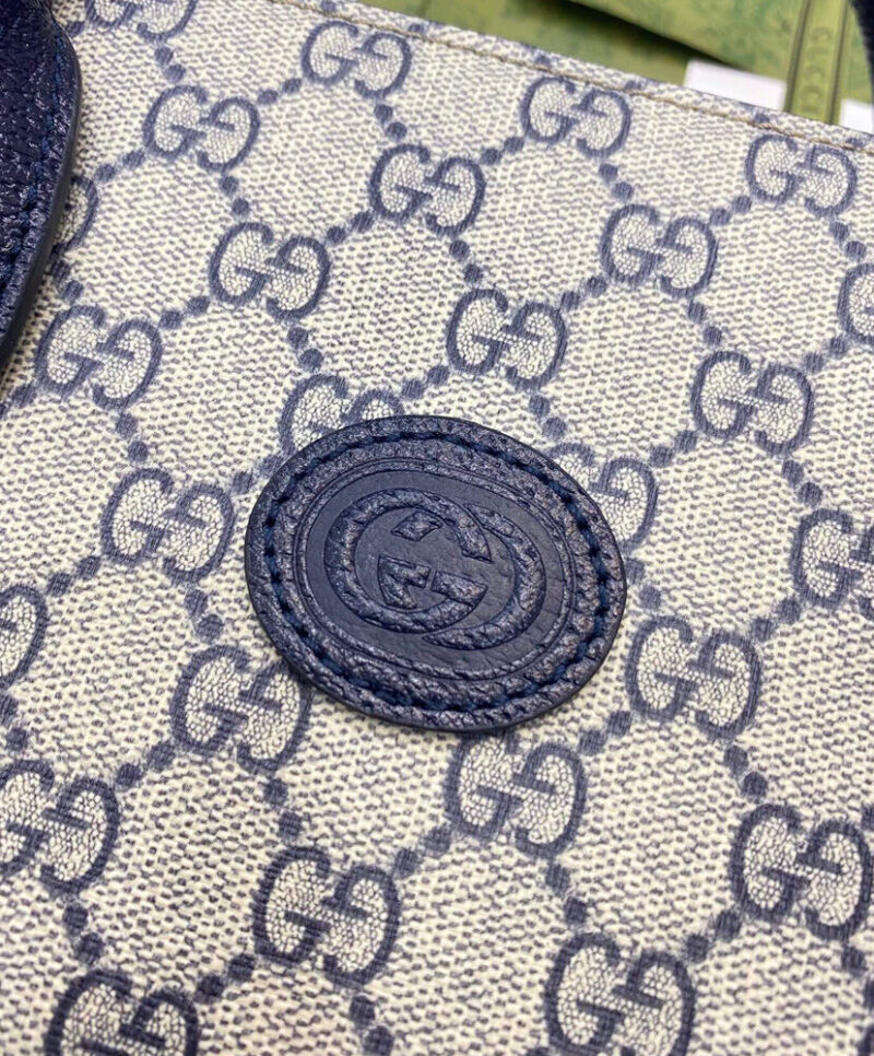 Gucci Small Tote Bag With Interlocking G 659983 Dark Blue