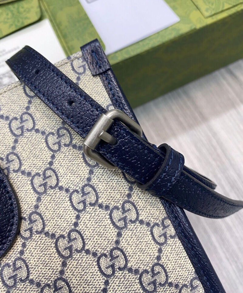 Gucci Small Tote Bag With Interlocking G 659983 Dark Blue