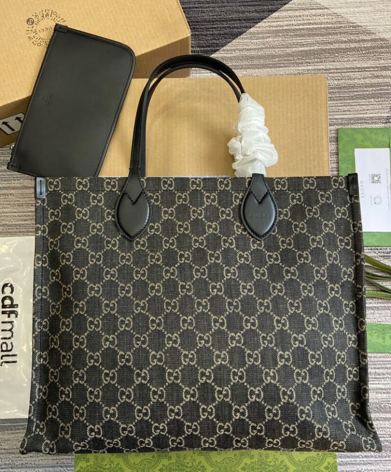 Gucci Ophidia GG Large Tote Bag 772184 Black