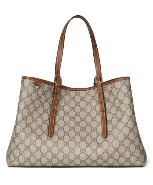 Gucci GG Emblem Large Tote Bag 815213 Coffee