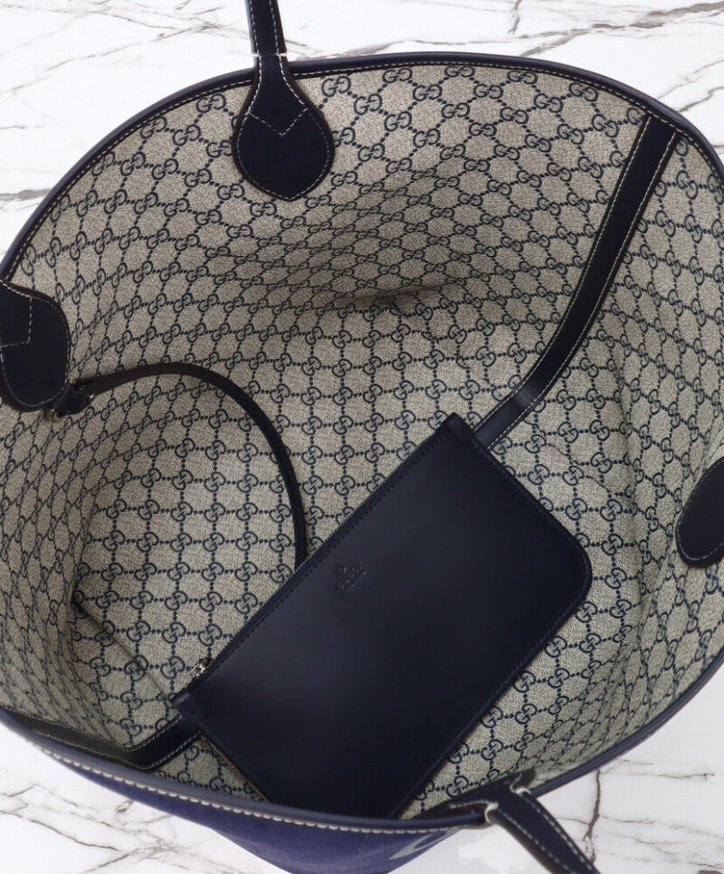 Gucci Totissima Medium Reversible Tote 820481 Blue